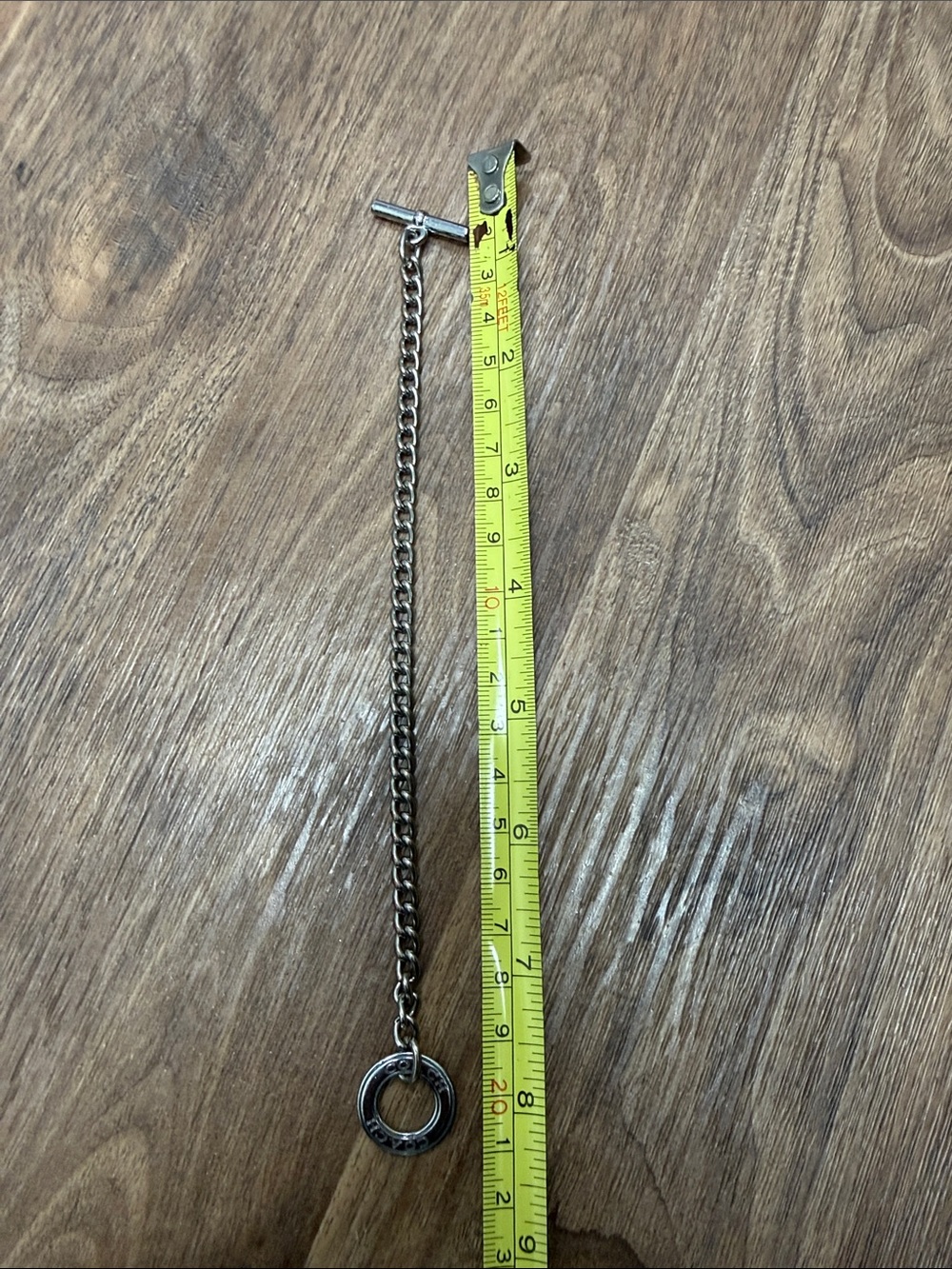 Coach Silver-Tone Toggle Chain Key Ring - Picture 2 of 3